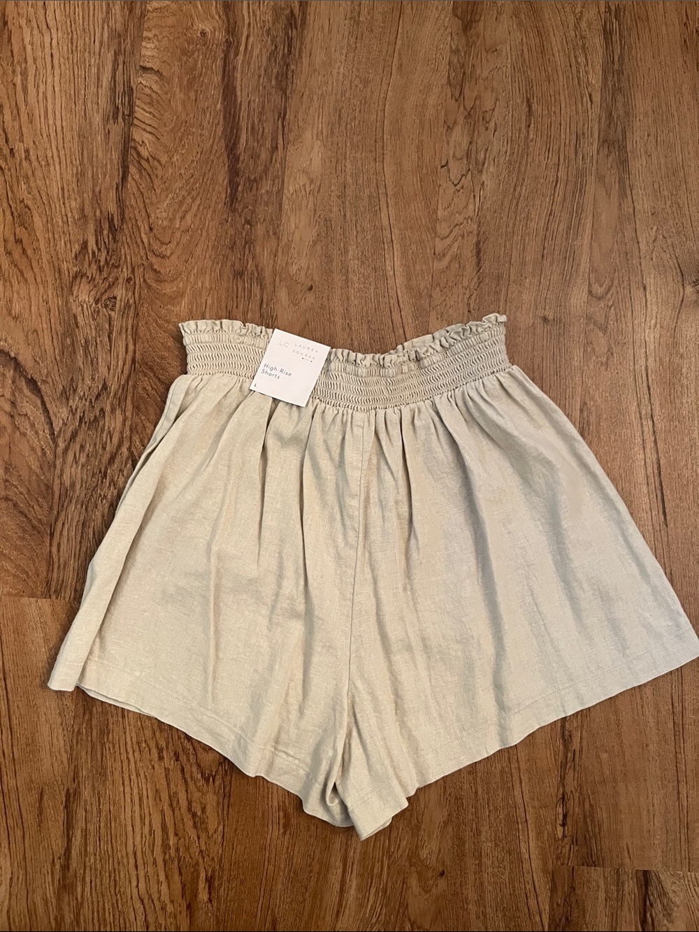 NWT LC Lauren Conrad Linen Blend Pull On Shorts - Picture 5 of 7